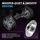 Front Vented Disc Brake Rotors Pads And Rear Drums Shoes Kit For Toyota Corolla