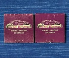 Vintage Pair Crystal Inn Feature Matchbook Bakersfield Ca Girlie Woman Ball 82b