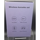 Nwt Wireless Karaoke Set 3 5mm Aux Tf Card Black Two Microphones Party