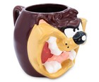 Looney Tunes Taz Sculpted Ceramic Mug   Holds 24 Ounces