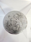 Vtg 1997 Wendell August Forge Angel Praying With Lambs Ornament Aluminum Annual