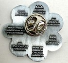 New Abbott World Marathon Majors 6-star Six Metal Pin Button Boston  Chicago  Ny