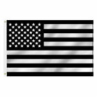 3 X 5 Ft Black   White American Usa Us U s Flag Embroidered Stars Sewn Stripes