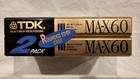 Tdk Ma-x 60 Metal Type Iv Cassette Tape  2  two  Pack  factory Sealed  Nos 