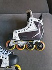 Size 10 - Alkali Men s Roller Hockey Skates Rpd Lite Black White - Read Desc   