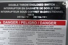 Square D Dtu223rb 240vac 100 A Single Phase Heavy Duty Non-fusible Safety Switch