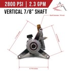 New 2800psi 7 8  Shaft Power Pressure Washer Pump For Annovi Reverberi Rmw2g25d
