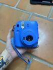 Fujifilm Instax Mini 9 Instant Film Camera Blue No Battery Back Works