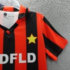 Terrace Club Soccer Jersey Adult Red Black Striped Midfld Retro Milan Men s