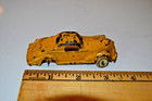 Vintage 1930 s Hubley Cast Iron  Yellow Three Window Coupe   2253