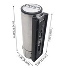 400ml Silver Wall Mounted Soap Liquid Dispenser Bathroom Shower 2ml drop