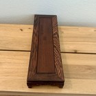 Ji-chi Wood Rectangular Pedestal Bonsai Vase Statue Display Stand Oriental 12 5 