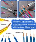 Electric Wire Nut Twister Tool For Drill  6mm Hex Shank Cable Stripping  2 Pcs