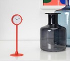 Ikea Stakig Red White Round Suction Cup Clock
