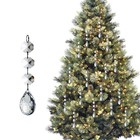 Hohiya 30 Pcs Crystal Christmas Tree Ornaments Acrylic Dangle Drop  Clear