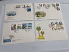 First Day Cover Fdc Sweden 1980s 20 Lot Cancelled Stamps Envelopes Swe020zz