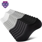 6-12 Pairs Men s Women Low Cut Socks Ankle Quarter Cotton Socks Size 9-11 10-13