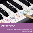 Piano Keyboard Sticker Label Removable Large Note Letter For 49 61 76 88 Key Mgr
