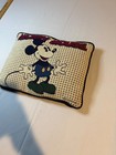 Vintage Disney Mickey Mouse Woven Tapestry Throw Pillow