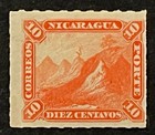 Travelstamps  Nicaragua Stamps Scott  6 - 10c Liberty Cap On Mountain Mint Mogh