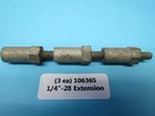 1 4 -28 Dual Threaded Stud Rod End Extension 106365 Aircraft  3 Each 