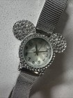 Disney Mickey Mouse Silver Stainless Steel Vintage Watch Accutime 1018