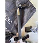 Black Pro Action Camera Accessory Kit With Monopod Tripod And Head Mount Bundle