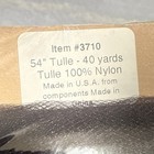 Black Tulle Fabric 54  Wide X 40 Yard Bolt For Party Decorations