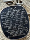 Vintage Keychain Zodiac Horoscope Astrology Virgo
