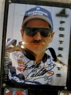  Dale Earnhardt Sr  Autographed Commemorative Plaque With 2 Photos And 4 Cards 