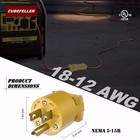 Extension Cord Ends Male Kit  Replacement Plug  3 Prong  15amp  125volt  Nema 5-