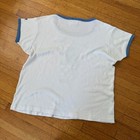 Levi s Ringer Tee Women M White Excellent 1984 Los Angeles Olympics Vintage Star