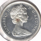 1967 Canadian Silver Uncirculated Qeii   Goose One Dollar Coin   1