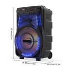 2700w 12   Rechargeable Party Bluetooth Speaker Heavy Bass Sound System Equalize
