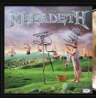 Megadeath Framed Cherry Wood Reproduction Signature Lp Record Display 