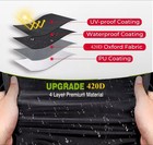 112 Inch Fit 4 Passenger 2 Passenger Heavy Duty 420d Waterproof Golf Cart Covers