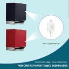    2pcs    50413 Toilet Tissue Paper Dispenser Key For Select Cintas   White 