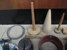 Vintage Antique Gearheart Circular Sock Knitting Machine With Needles Lot