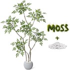 Garvee Artificial Plants Indoor  5ft Tall Faux Floor Plant In Pot  Nandina