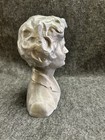 Vintage Soviet Russian Metal Statue Bust - Valentina Tereshkova -6 5   16 51 Cm
