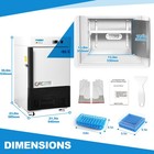 30l Ultra-low Temperature Freezer -86  c -123  f  Lab Cryogenic Freezer