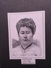 Queen Kaiulani Signed 1 75    X 3    Card  signature Not Authenticated 