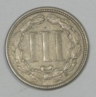 1865 Nickel Three-cent Piece Extra Fine  3c