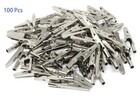Iexcell 100 Pcs 2 Inches   51 Mm Steel Alligator Clips  Assorted Sizes 