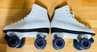 Roller Star Roller Derby Roller Skates Women Size 6 White Freestyle Blue Wheels