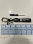 Honda Leather Keychain Black