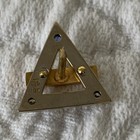 Vintage Northrop 20 Year Aviation Pin 10k Gold Diamond Blue Sapphire