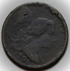 1794 Liberty Cap Large Cent - Head Of 1794 - Fallen 4  s-63  - Us 1c Copper Coin