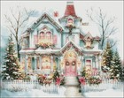 Victorian House 1 - Diy Chart Counted Cross Stitch Patterns Needlework Dmc Color