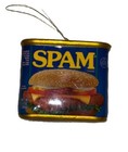 New  Spam Faux Food Christmas Decoupage Ornament 2024